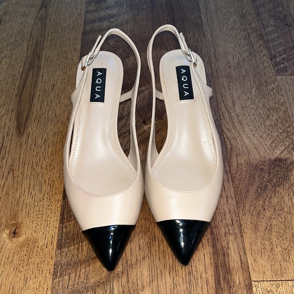 Aqua Woman’s Pink and Black Heels Size 7m - Picture 2 of 7